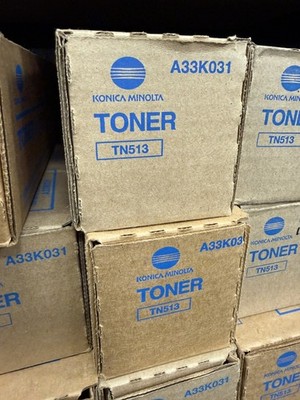 NEW Genuine Konica Minolta TN513 Black Toner Cartridge A33K031 bizhub 454e 554e