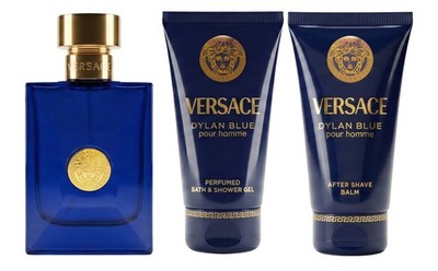 Versace Dylan Blue Pour Homme EDT Set 50ml + ASB + SG OVP NEW