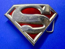 SUPERMAN Superhero Shield Logo Justice League Metal GTO DC Comics Belt Buckle