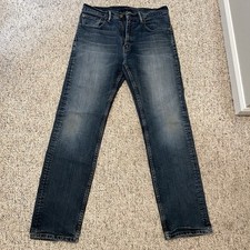 Levis 506 Straight Med Wash Denim Jeans Blue Size W32  X L30  