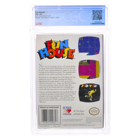 Graded NES Cart CIB - Fun House CGC 9.0