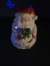 Lenox-American by Design  Seasons Sparkle  Lighted Santa Figurine Color Changing