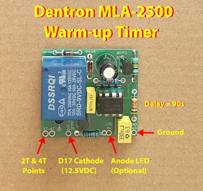Dentron MLA-2500/B Warm-up timer with relay output