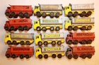 12 Vintage 1960's - 1970's Matchbox Lesney Tipper Trucks HOVERINGHAM / POINTER