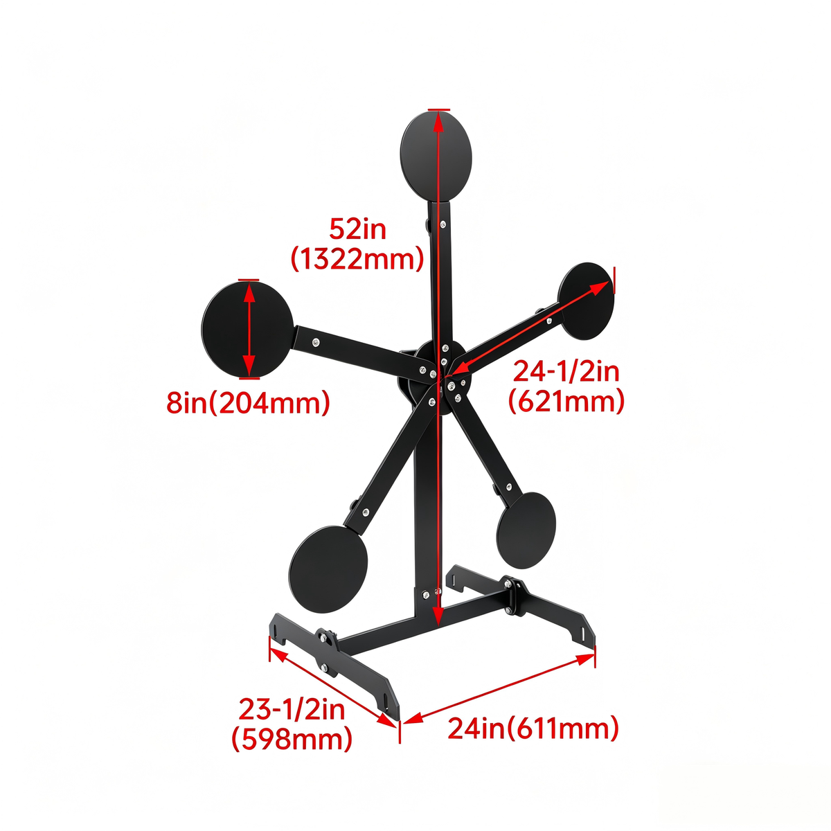 Portable Metal Target Stand Steel Shooting Target 8