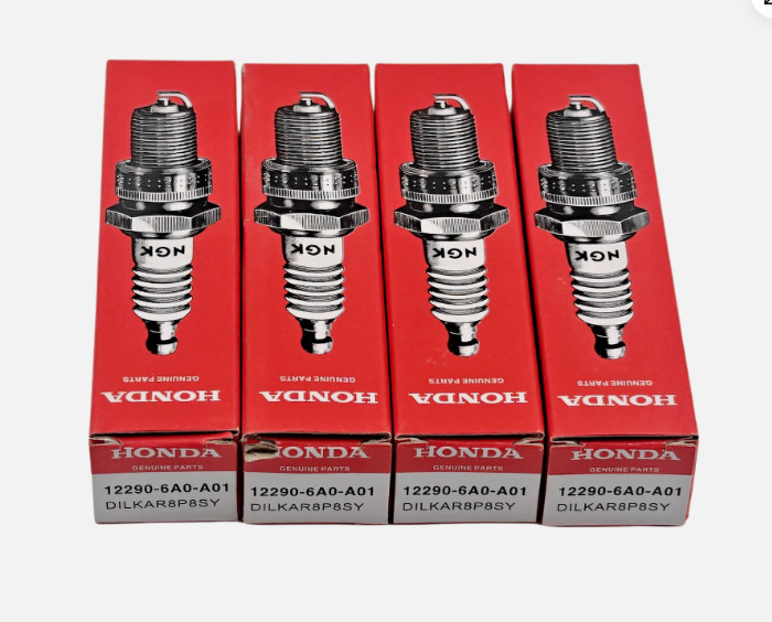 4PCS Genuine NGK 12290-6A0-A01 Spark Plug DILKAR8P8SY For Honda Civic CR-V 92411