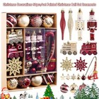 50Pcs Christmas Ball Ornaments Set Decorative Christmas Tree Decorations Shatter