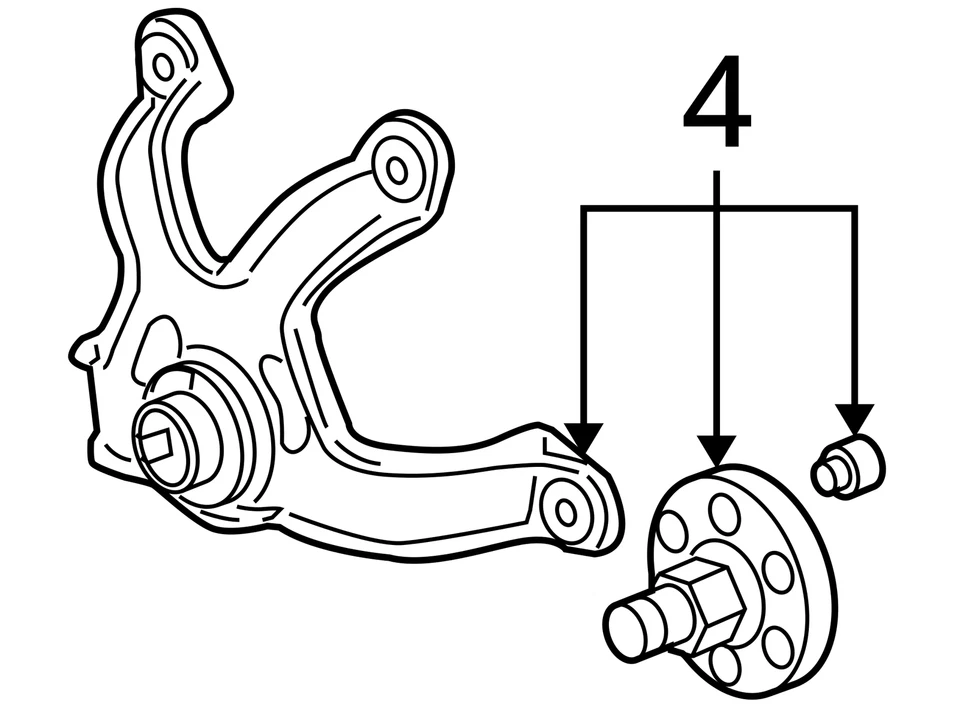 FITS 2004-2006 CADILLAC SRX STS BRACKET,ENG COOL FAN 12593813 - NEW OEM - Image 4 of 4
