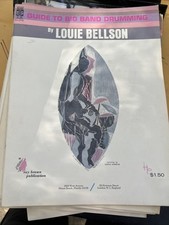 Louie Bellson guide to big band drumming sheet music instruction 1960s Rare Book