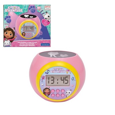 Lexibook, Gabby's Dollhouse, clock-projector with alarm and snooze function