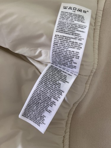 NWT ATHLETA Sateen Bomber Zip Women’s Jacket Cream Medium Water Repellent - Picture 10 of 14