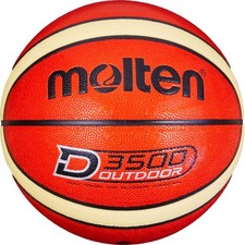 Molten Basketball D3500 Orange/Creme Synthetik-Leder Größe 6, 7