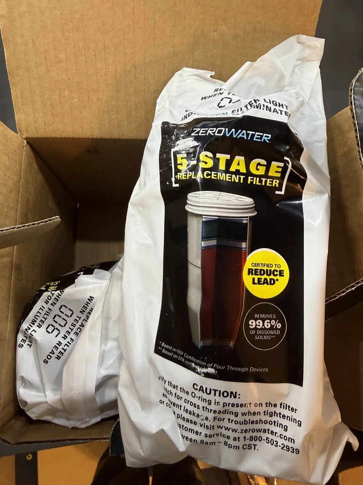 Zero Water 5 Stage Advanced Filtration 4 Pack Replacement Water Filters - Image 2 of 3