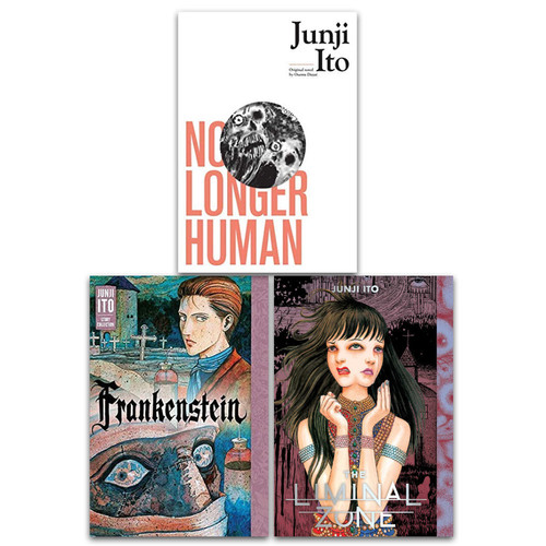 Junji Ito 3 Books Collection Set (No Longer Human, The Liminal Zone, Frankenstei