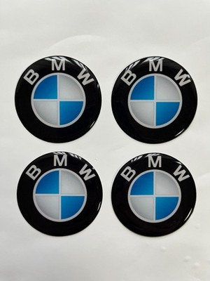 BMW 4x 3D Felgenaufkleber für Nabenkappen selbstklebende Embleme