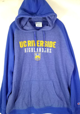Univeristy CA Riverside UCR-Mens Pullover Hoodie Sweatshirt-2XL XXL-Blue-Casual
