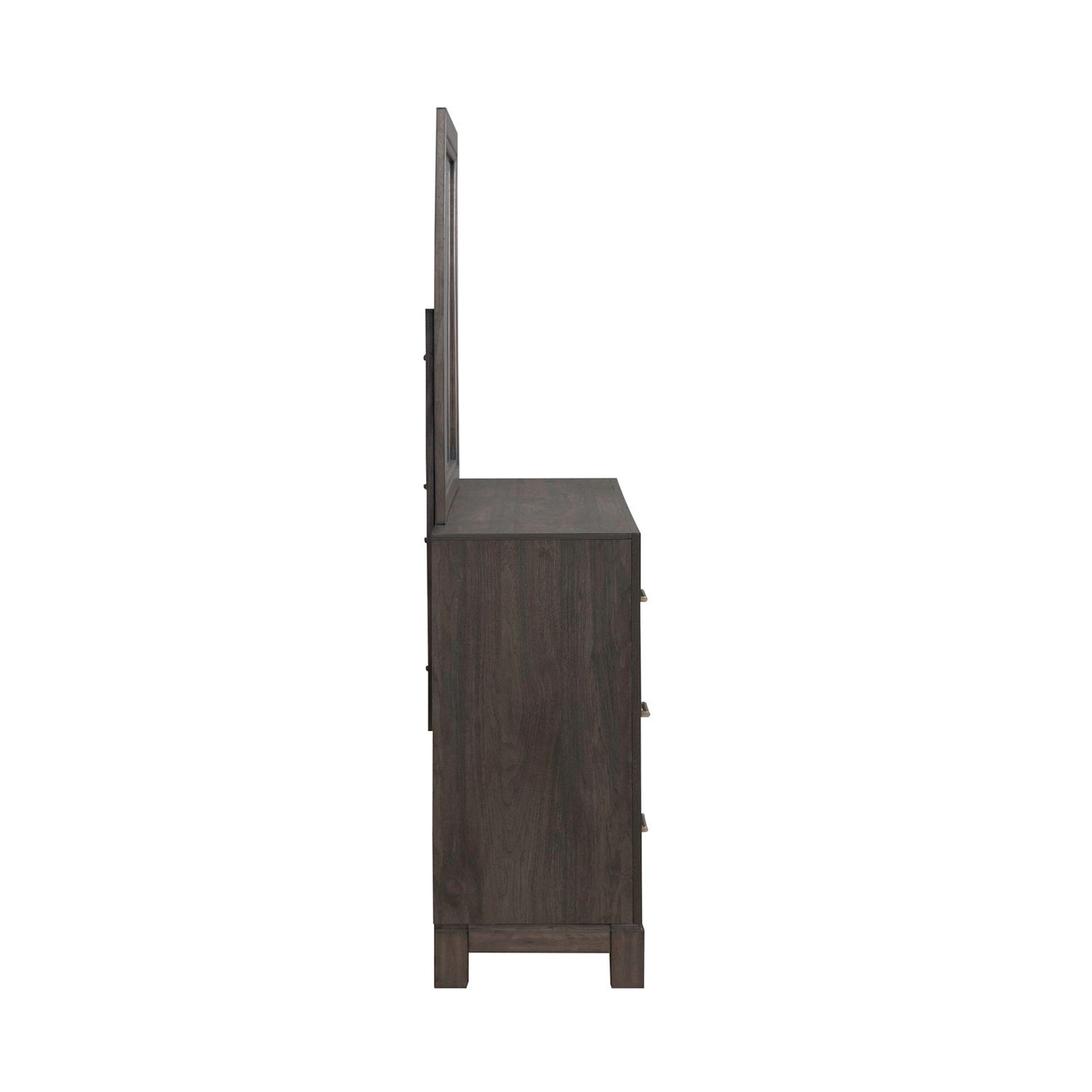 Liberty Furniture Modern Edge King Upholstered Bed Dresser Mirror - Brown