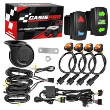 UTV Turn Signal Kit with Horn, Pre-Wired, Plug and Play ATV UTV Blinker Kit