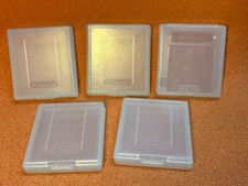 Official Genuine Nintendo Game Boy GameBoy Clear Plastic Case Covers Lot of 5