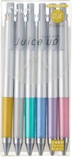 Pilot Knock Gel Ink Extra Fine Ballpoint Pen, Juice Up 04, 6 Metallic Color