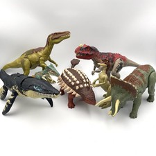 Mattel Jurassic World Dominion Dino Escape Wild Roar Triceratops Kronosaurus LOT