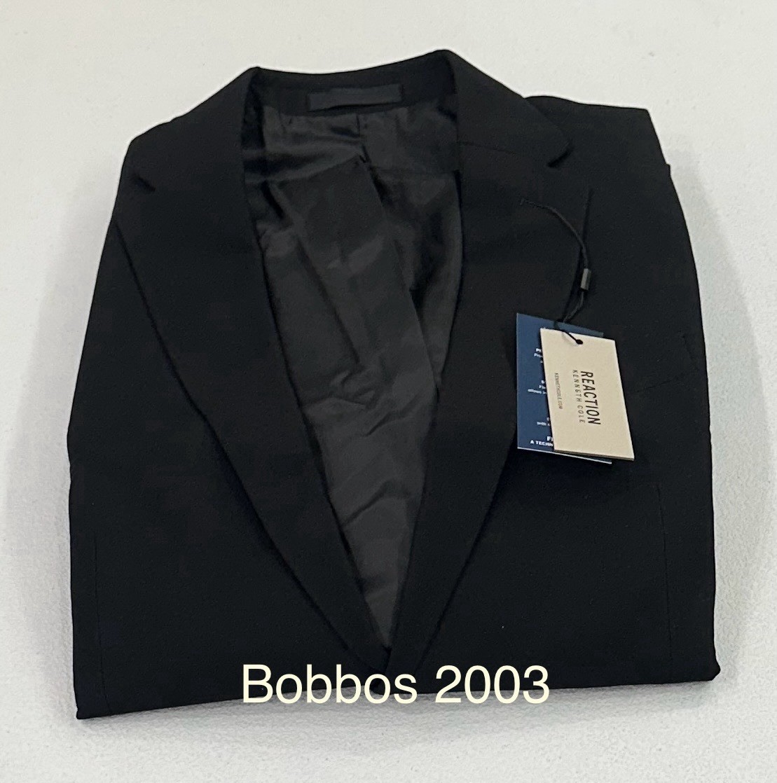 Kenneth Cole Reaction Men's Techni-Cole Suit Separate Suit Jacket, Black, 40 Reg