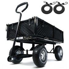 MoverX 250KG Garden Trolley, Heavy Duty Cart, 250KG, Black 