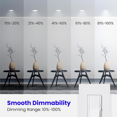 Feit Electric LED BR30 Light Bulbs, 65W 6 Count (Pack of 1), 5000k Daylight - Picture 4 of 10