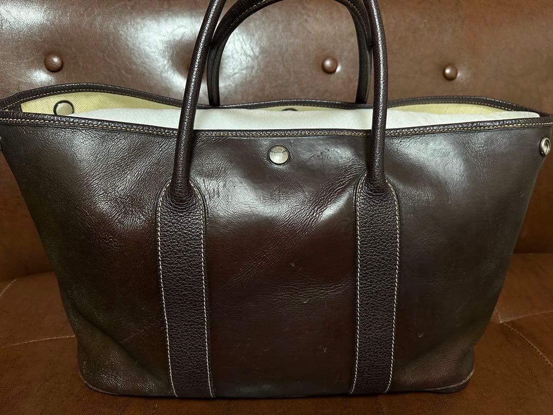 HERMES Garden Party Amazonia PM Vintage Casual equestrian elegance