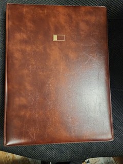 Fleetwood First Day Cover Album Brown 3 Ring Binder with 20 Empty Pages
