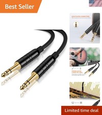 1/4    TRS Cable - 2-Pack 6FT Balanced Stereo Audio Cable for Studio Monitor...