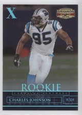 2007 Donruss Gridiron Gear Rookie Platinum X's 24/25 Charles Johnson #115 9bp