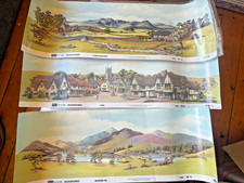 PECO LARGE SCENIC BACKGROUNDS X3 MOUNTAIN LAKE, TOWN, COUNTRY RIVER, OO, K1