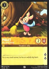 Piglet - Very Small Animal 18/204 Common Rise of the Floodborn NM Lorcana Disney