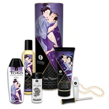 Shunga Luxury Gift Set Carnal Pleasures Toko Massage Oil Lube Stimulant Cream
