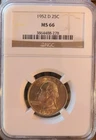 1952-D Washington Quarter NGC MS66 - Nice Coin!