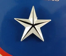 BRAND NEW Lapel Pin U.S. ARMY General STAR C1 Silver Tone 1"