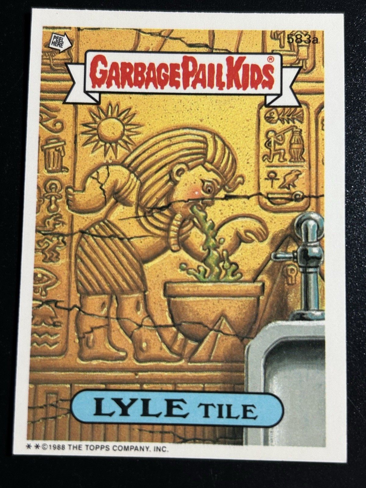LYLE Tile #583a 1988 Garbage Pail Kids trading card — raw and PSA graded price guide