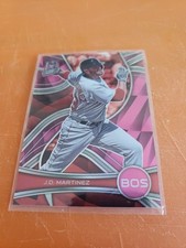 2022 Panini Chronicles Spectra J.D. Martinez #26 Neon Pink Prizm /40 Red Sox