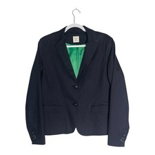 Gap Womens Academy Blazer Navy Blue Preppy Academia Career Officecore Size 12