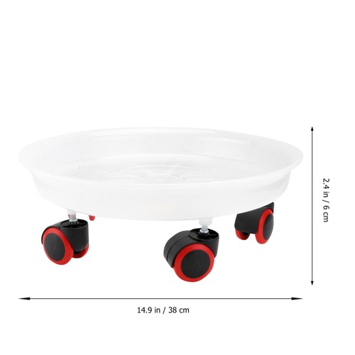 1 PC Universal Wheel Flowerpot Base Flower Pot Pot Solder Stocker Bray (blanc) - Zdjęcie 4 z 12