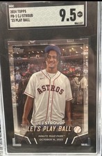 2024 Topps Series 2 C. J. Stroud Astros '23 Let's Play Ball SGC 9.5 #PB-1