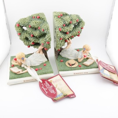 American Girl Bookends Kirsten 1854 Apple Tree Doll Figurine Hallmark NWT RARE