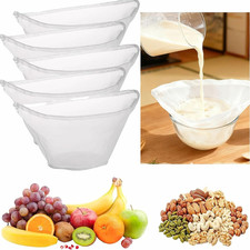 Cheese Cloth Bags for Straining, 5 Pack, Bowl-Shaped Reusable Nylon Filter Bags,