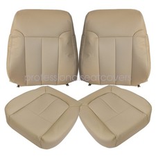 Driver Passenger Perforated Leather Seat Cover Tan For 09-14 Ford F150 Lariat Driver Passenger Perforated Leather Seat Cover Tan For 09-14 Ford F150 Lariat