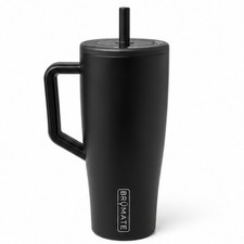 BruMate Era 40 oz Tumbler with Handle and Straw | 100% Leakproof (Matte Black)