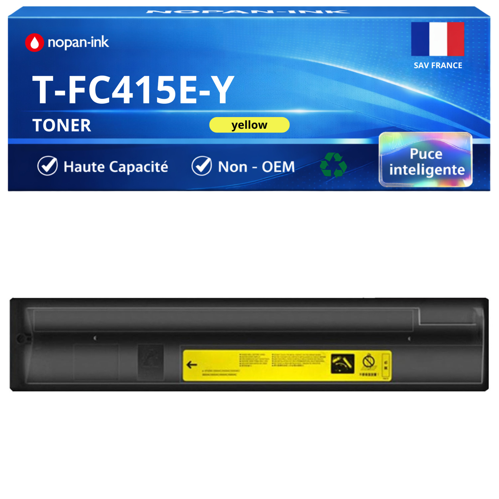 Toner T-FC415Y 6AJ00000182 à haute capacité 33600 pages pour copie jaune