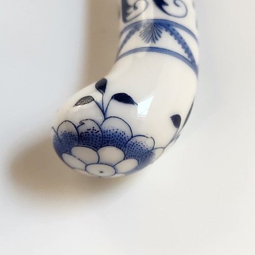 Prill Stainless Steel Cheese Slicer Blue Onion Pattern Sheffield England - Picture 4 of 9