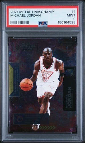 PSA 9 2021 Metal Universe Champions Michael Jordan Base Card #1 MINT