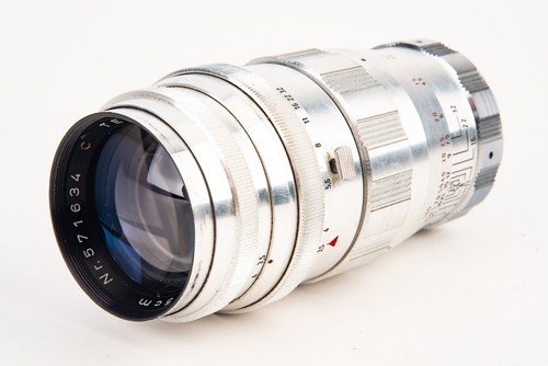 Exakta Mount Telisar C 13.5cm 135mm f/3.5 Telephoto Portrait Lens with Caps V28 - Picture 3 of 9